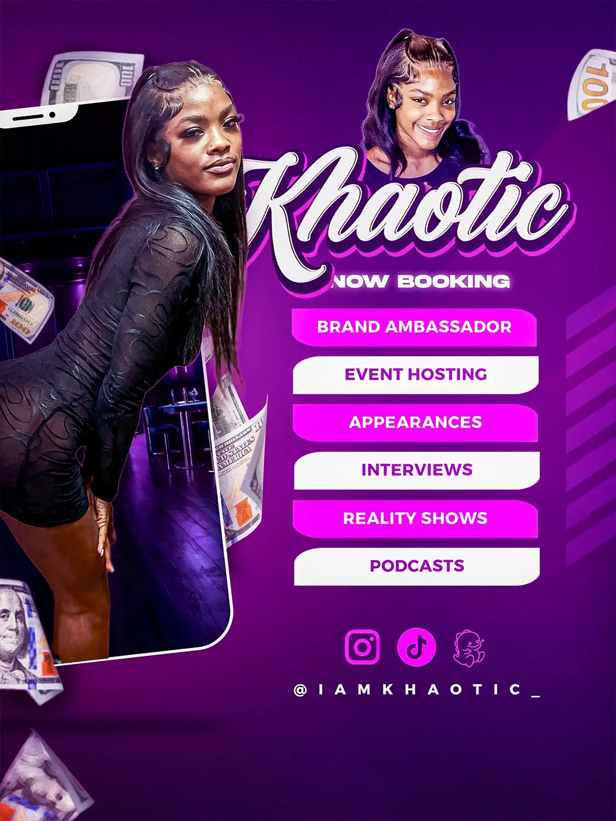 Khaotic context portrait