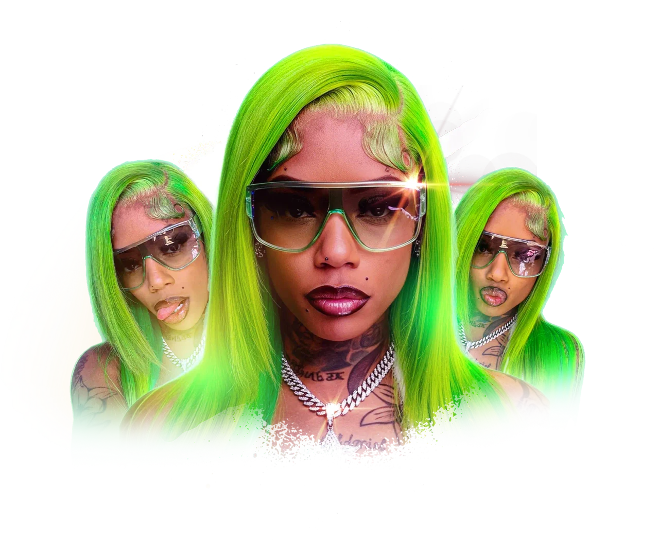 Naj, reality TV star and influencer, hero portrait